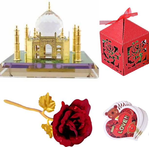 MANTOUSS Valentines gift for lover/girlfriend/boyfriend/husband /wife/Valentines day chocolate gift-Chocolate box+Crystal +rose+valentines day greeting card Copper, Plastic, Glass, Paper Gift Box