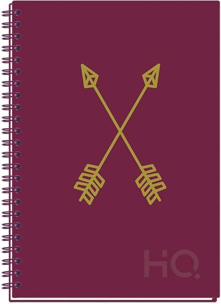 NAVNEET HQ CBNB Wiro Corporate Edge Book (A5 Size) - Foil A5 Diary Single Line 192 Pages