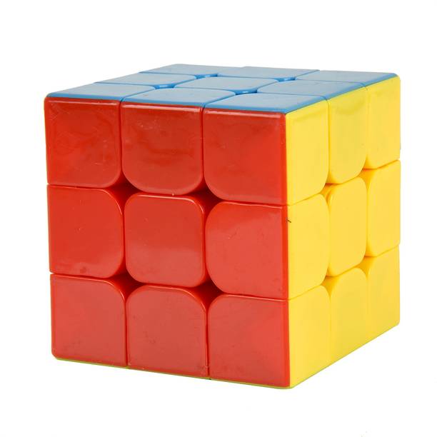LUQXIS 3X3X3 SPEED CUBE HIGH STAYBILITY STICKER LESS SMOOTH SWING FOR FASTER MOVEMENT