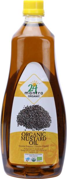 24 mantra ORGANIC Unrefined Mustard Oil Plastic Bottle