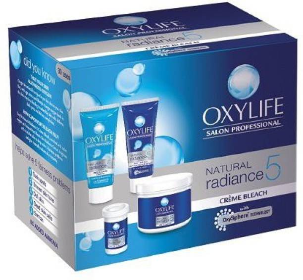 OXY LIFE Natural Radiance 5 Creme Bleach- With Active Oxygen 310gm