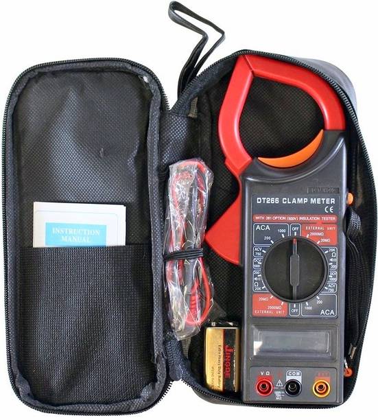 GoodsBazaar Dt-266 Digital Clamp Meter DT266 Clipon Meter Tong Tester Digital Multimeter
