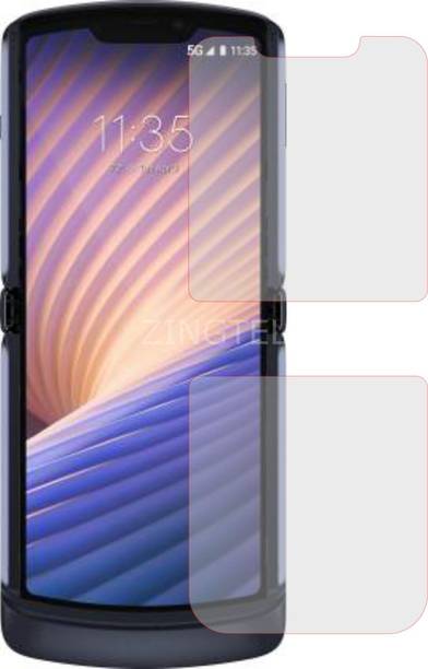 ZINGTEL Tempered Glass Guard for MOTOROLA MOTO RAZR 5G (Flexible, Shatterproof)