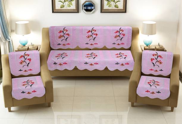 croox Cotton Floral 3+2 Seater Sofa Cover