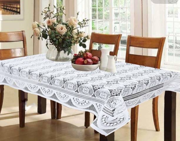 SSDN White Polyester Table Linen Set