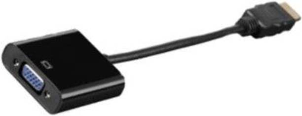 Mobiseries  TV-out Cable TV-out Cable HDMI to VGA Cable compatible for laptop/PC/TV/Tablet/Projector/Xbox (Black, For TV, 0.15 m)