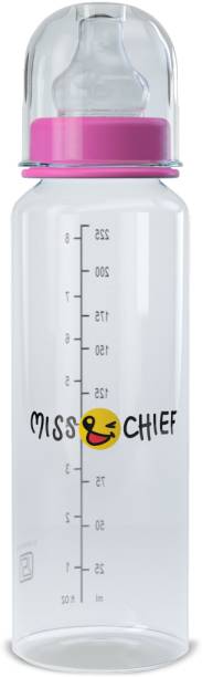 Miss & Chief by Flipkart Feeding Bottle-250 ML Thin Neck Pink - 250 ml