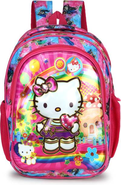 Dejan Medium 27 L Backpack Latest school bag for kids high quality water resistant casual bag for 6 -10 years (Pink) School Bag