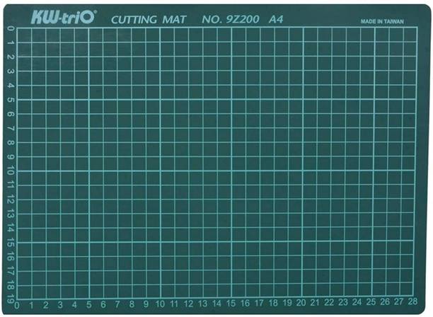 izone Professional Self-Healing 5 Layered Double Sided Durable Non-Slip PVC Cutting Mat -A4 (Green, 11 x 8 Inch/29 x 21 cm) Cutting Mat