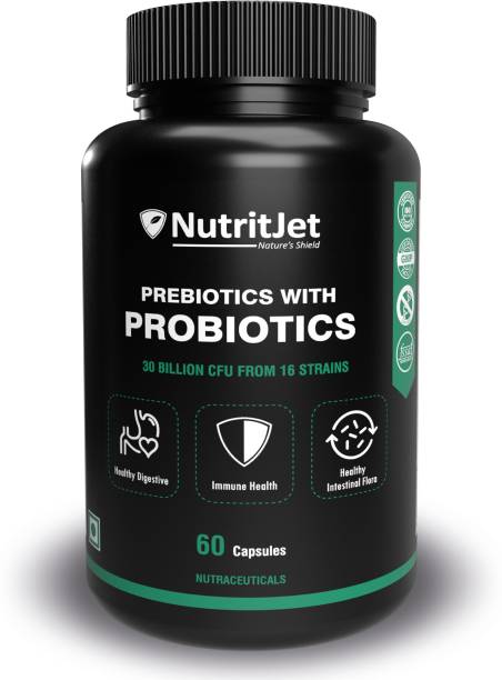 NutritJet Probiotics Supplement 30 Billion CFU for men and women, 16 Strains Capsules