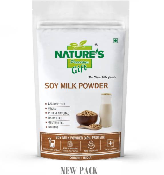Nature's Precious Gift Soya Drink Powder [Vegan | Non-GMO | 49% Protein] - 1 KG Protein Shake