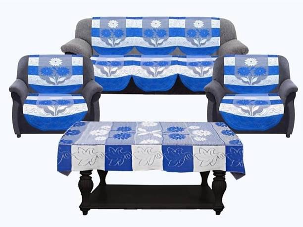 croox Cotton Floral 3+2 Seater Sofa Cover