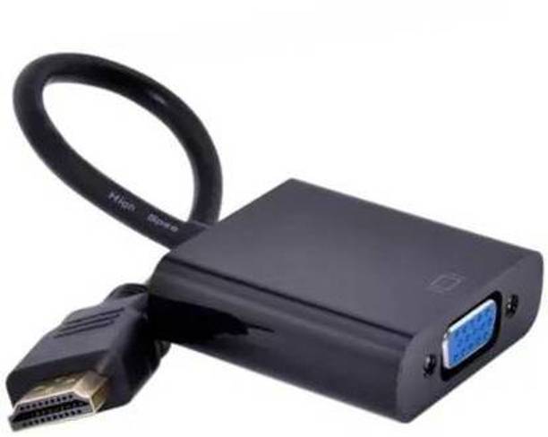 Mobiseries TV-out Cable TV-out Cable HDMI to VGA Cable compatible for laptop/PC/TV/Tablet/Projector/Xbox (Black, For TV, 0.15 m) pack of-1