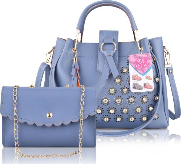 Live Fashion Women Blue Messenger Bag