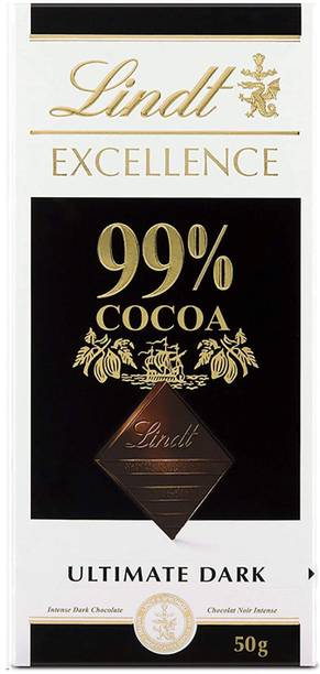 LINDT Excellence 99% Cocoa Dark Chocolate Bars