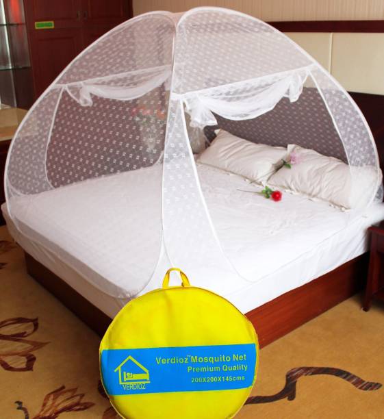 VERDIOZ Cotton Adults Washable DOUBLE BED Mosquito Net