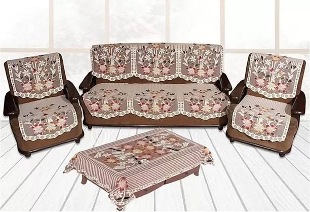 croox Cotton Floral 3 Seater Sofa Cover