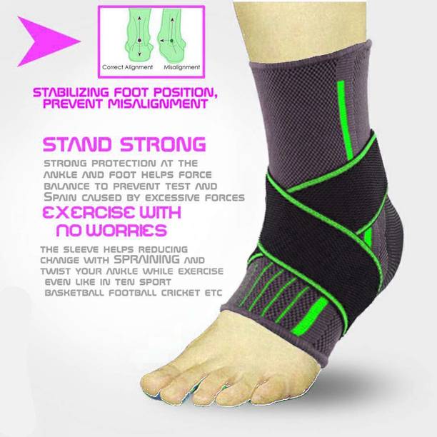 Leosportz 2 PIC Adjustable Ankle Brace for Injury and Pain Support Ankle Support