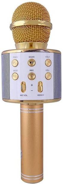 Y2H Enterprises Wireless Handheld Bluetooth Mic with Speaker (Bluetooth Speaker) Audio Recording and Karaoke Feature Microphone Handheld Microphone