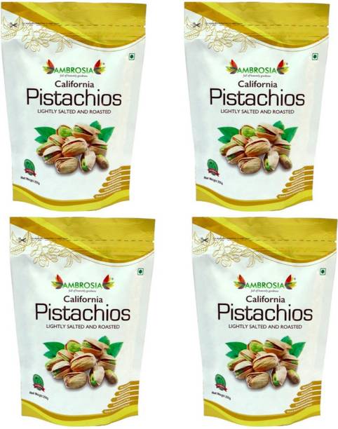 AMBROSIA Premium Roasted and Salted California Pista Pistachios