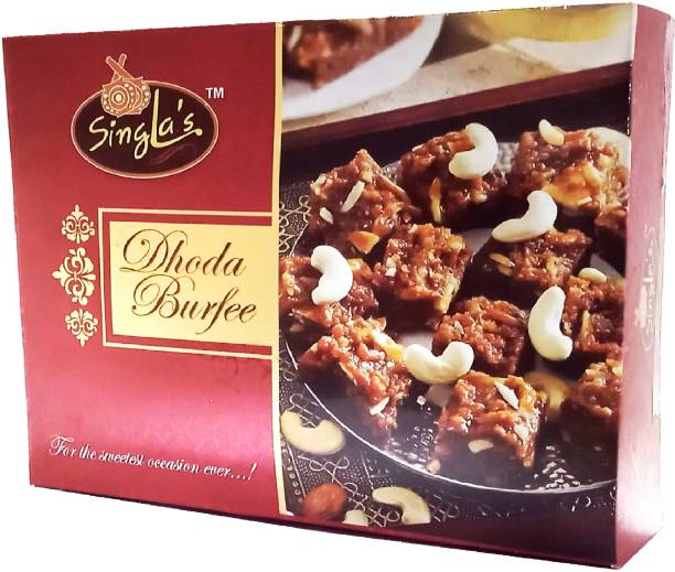 Singla Sweets Dodha Burfi Sweet Premium Quality Box 500g Box