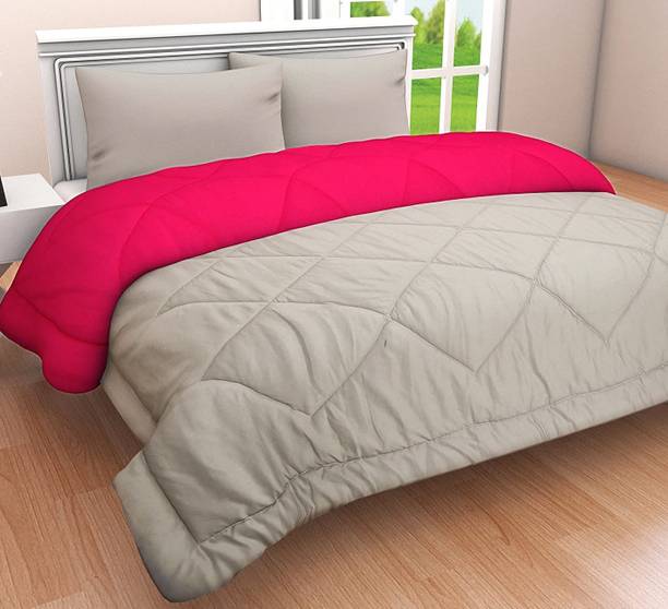 CHICERY Solid Double Comforter for  Mild Winter