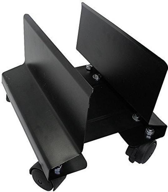 GALAXY ENTERPRISE Galaxy Heavy Duty Metal Black CPU Stand/CPU Trolley with Castor CPU Holder