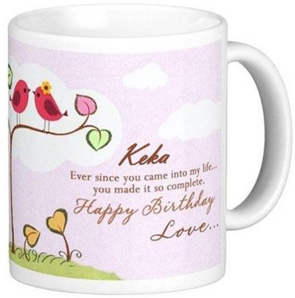 GNS Happy Birthday Keka Romantic Wish 92 Ceramic Coffee Mug