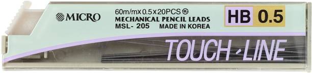 Micro Mechanical Pencil Lead-0.5 mm HB - Pack Of 5 ( 20 Leads In Each Pack ) Lead Pointer
