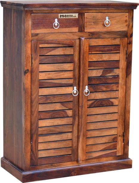 Meera Handicraft Solid Wood Shoe Rack