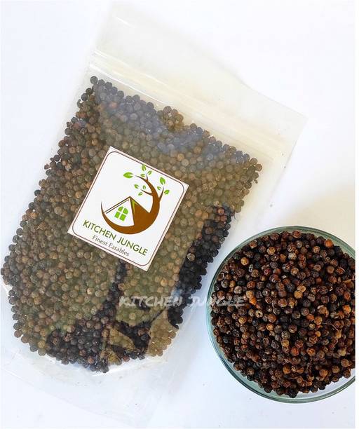Kitchen Jungle Black Pepper Whole Organic Pepper Corn (Kali Mirch Sabut) Grade - Big Size  