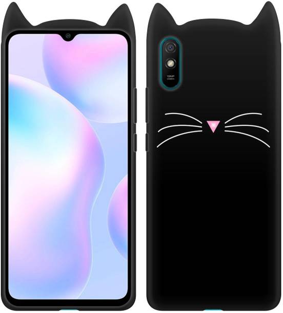 CASE CREATION Back Cover for Xiaomi Redmi 9A Cat Designer Case Royal Stylish Cover Girly Soft