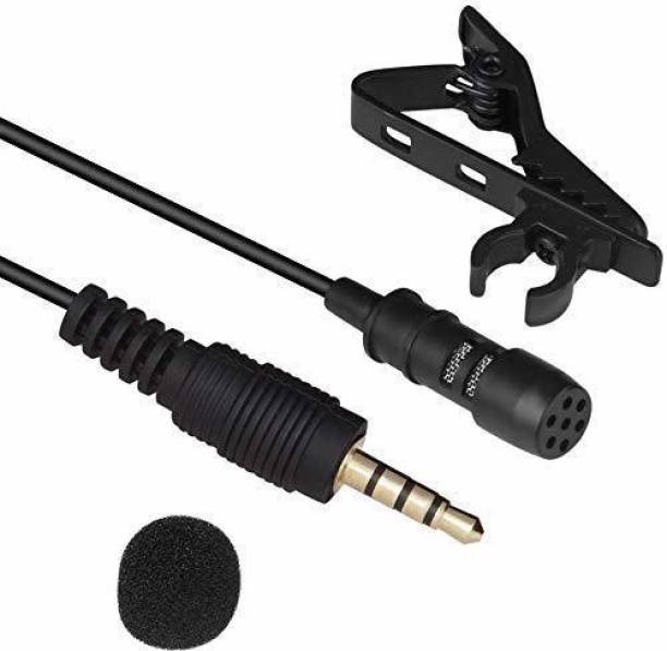 neojon Collar Mic for Voice Recording 3.5mm Clip Microphone For Youtube Lapel Mic Mobile, PC, Laptop, Android Smartphones, DSLR Camera Microphone collar mic (Black) COLLAR MIC.