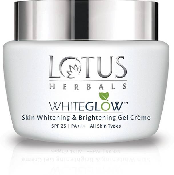 LOTUS HERBALS WhiteGlow Skin Whitening And Brightening Gel, Face Cream with SPF-25, for all skin types