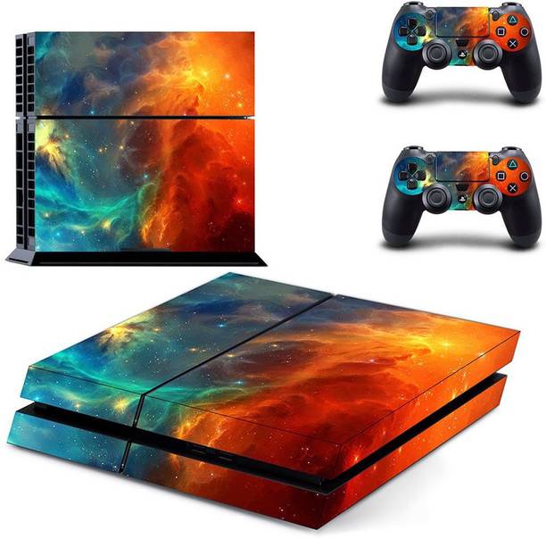 GRAPHIX DESIGN Theme Sticker for PS4, Console and 2 Controllers Skin Sticker Decal H  Gaming Accessory Kit