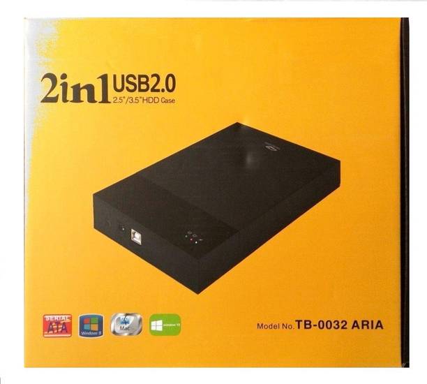 LipiWorld 2 in 1 External Hard Drive Casing for 2.5" & 3.5" Sata Hard Drives 3.5 inch EXTERNAL HARD DRIVE COVER