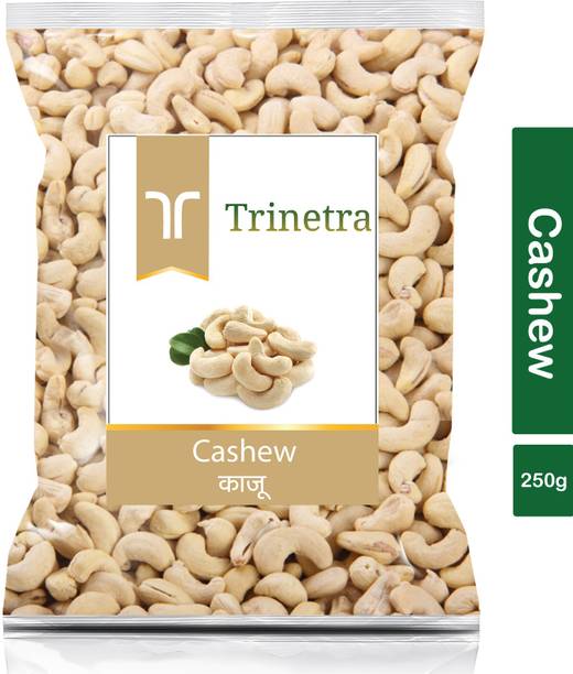 Trinetra Best Quality Kaju (Cashew)-250gm (Pack Of 1) Cashews