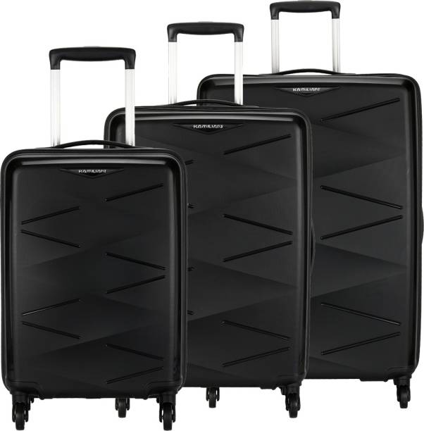 Hard Body Set of 3 Luggage - TRIPRISM SPINNER 3PC - Black