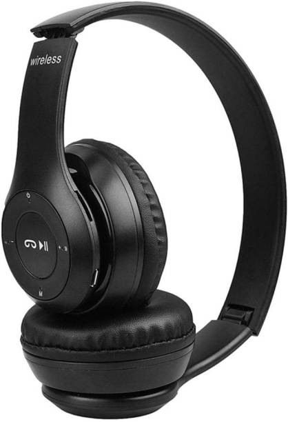 Techobucks Rich Bass P47 Bluetooth Headset|Wireless Headset|3D Stereo Sound|Sports Earphone|foldable Headphone| MP3 Player