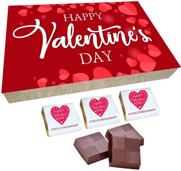 CHOCOINDIANART Super Happy Valentine's Day, 12pcs Chocolate Gift Box (17), Truffles