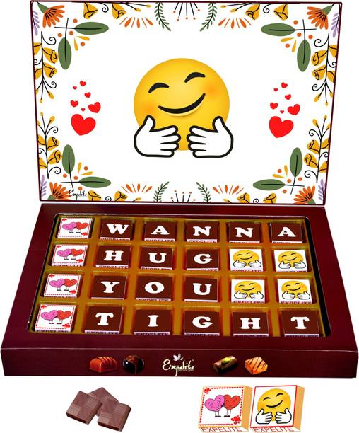 Expelite Online Love Chocolate Gift Box For Boys 24 pc Hug Day Chocolate Gift Box Bars