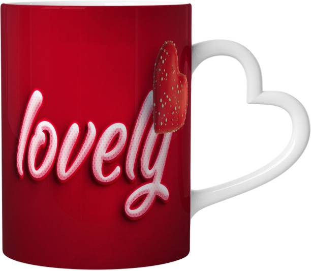 Pugnaa gifts for valentine day for boyfriend 330 ml Ceramic Coffee mug - White Dil Set of 1 - 97890_X1_WD Ceramic Coffee Mug