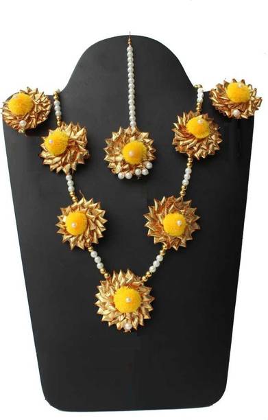 Rozec Fabric, Paper Multicolor Jewellery Set