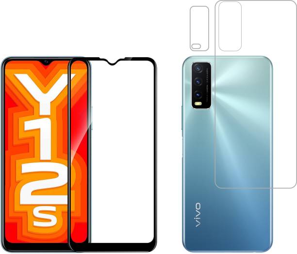 Vatsin Front and Back Tempered Glass for Vivo Y12s