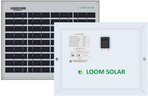 LOOM SOLAR 10 Watt - 12 Volt Solar Panel