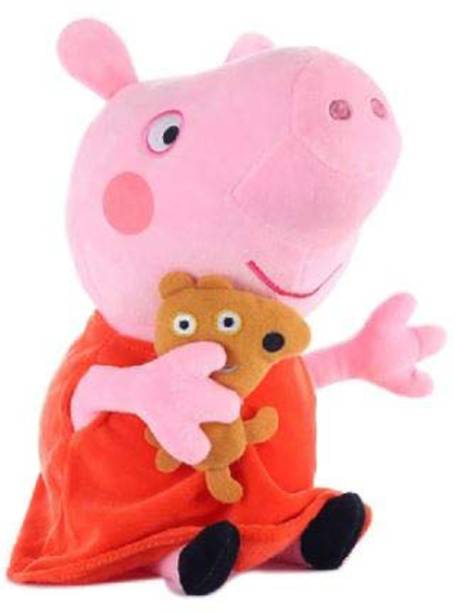 CLICK4DEAL Long Soft Lovable huggable Cute Giant Life Size Teddy Bear (Peppa Pig, Peppa Pig)  - 12 cm
