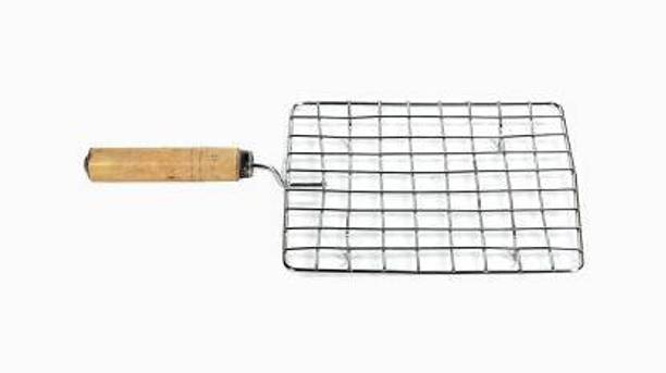 Saviraj Jali Roti Roast Grill Papad Roaster Chapati Toast Grill Wooden Handle tandoor net Roaster 2 kg Roaster