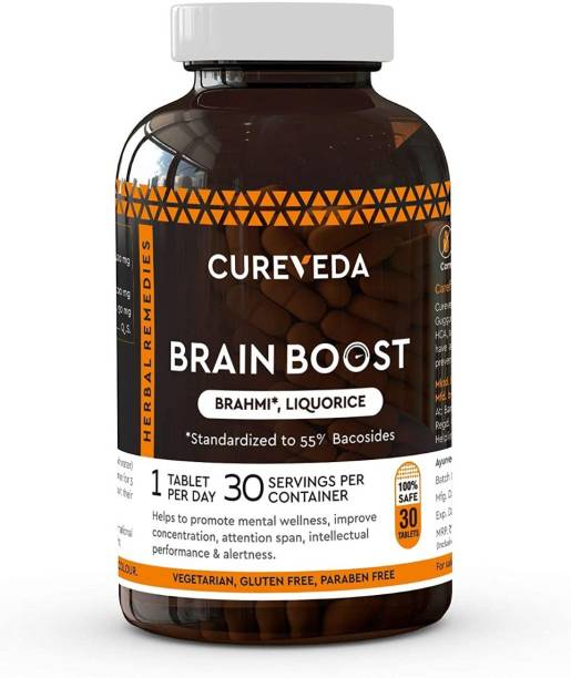 Cureveda Brain Boost - For Memory & Focus - pack of 1