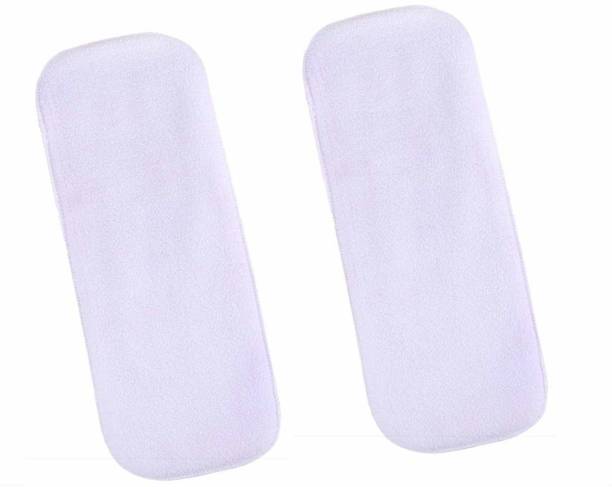 GRAYSEE High Quality 5 Layer Cotton Microfiber Insert Liner Reusable Washable Cotton Diaper Nappy Inserts for Baby Cloth Diapers , (S - M) - Pack Of 2