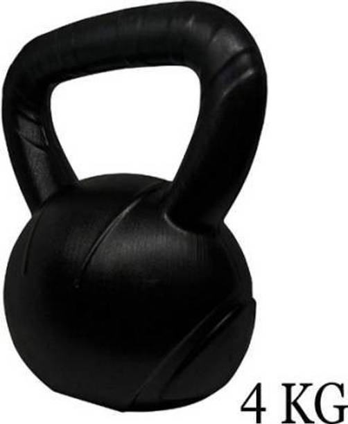 Sports World 4KG KETTLEBELL 1 PIECE, WEIGHT AND FITNESS FOR MEN AND WOMEN KETTLEBELL Black Kettlebell